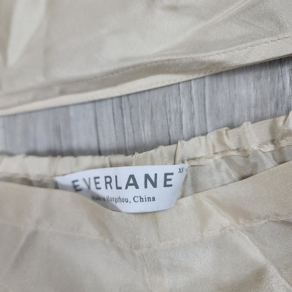 Everlane The Silk Sleep Set Champagne NWOT - Picture 7 of 10